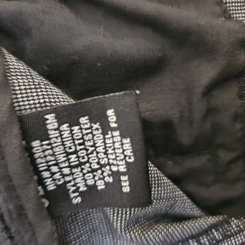Ezekiel Plaid Board Shorts Hybrid Mens Size44 Gray/Black Cotton Skater Surf Swim